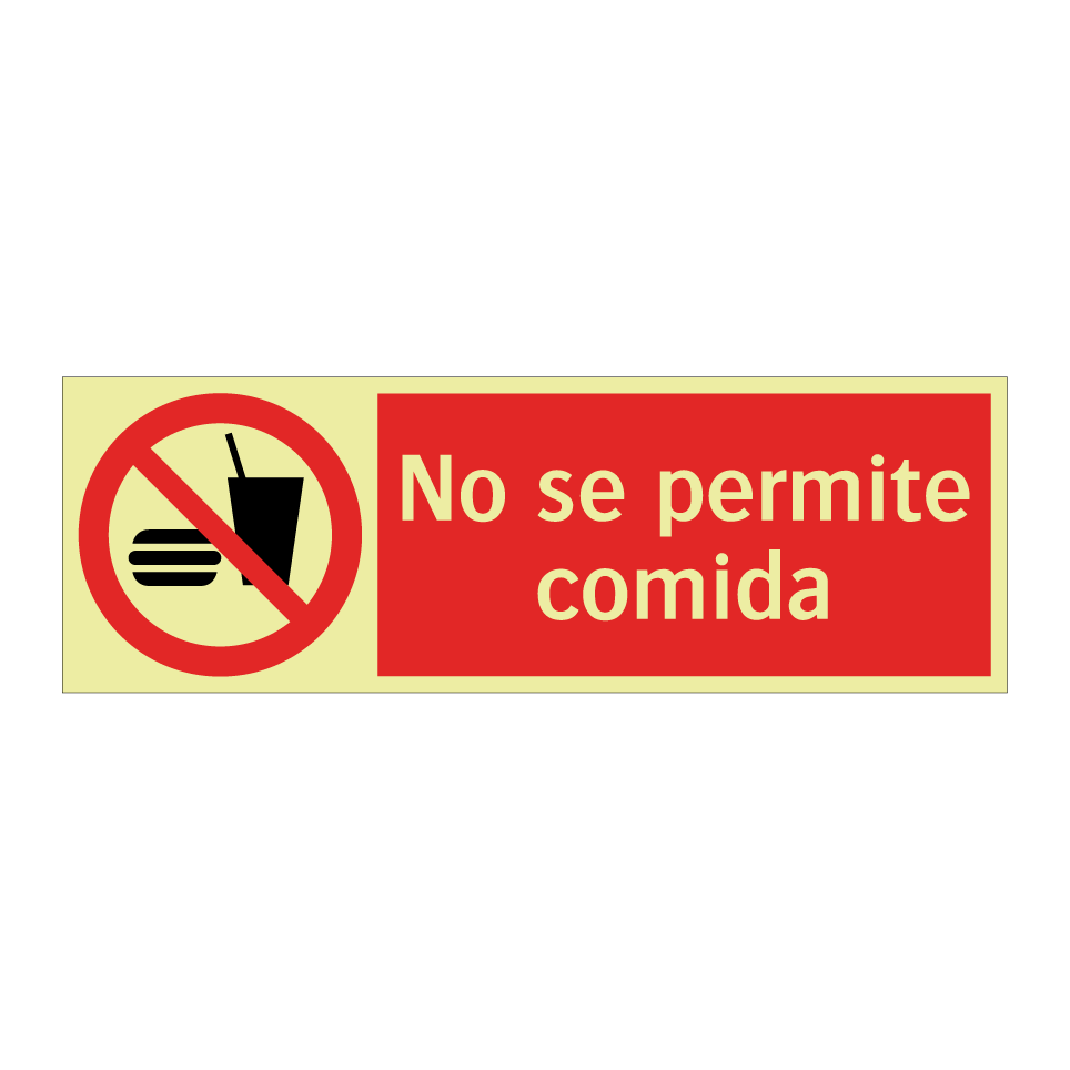No se permite comida