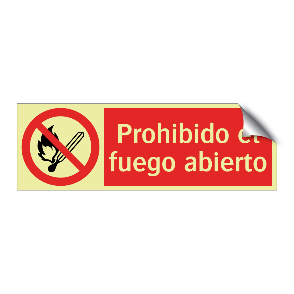 Prohibido el fuego abierto