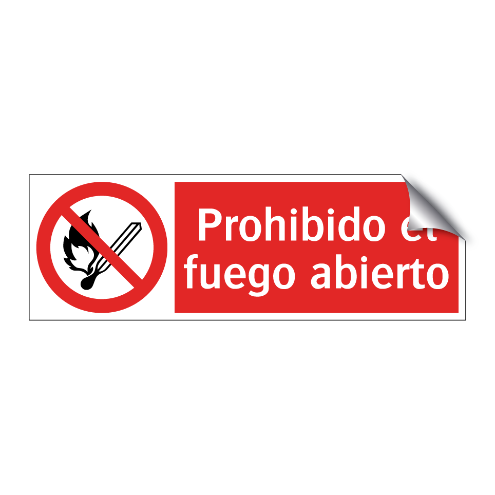 Prohibido el fuego abierto