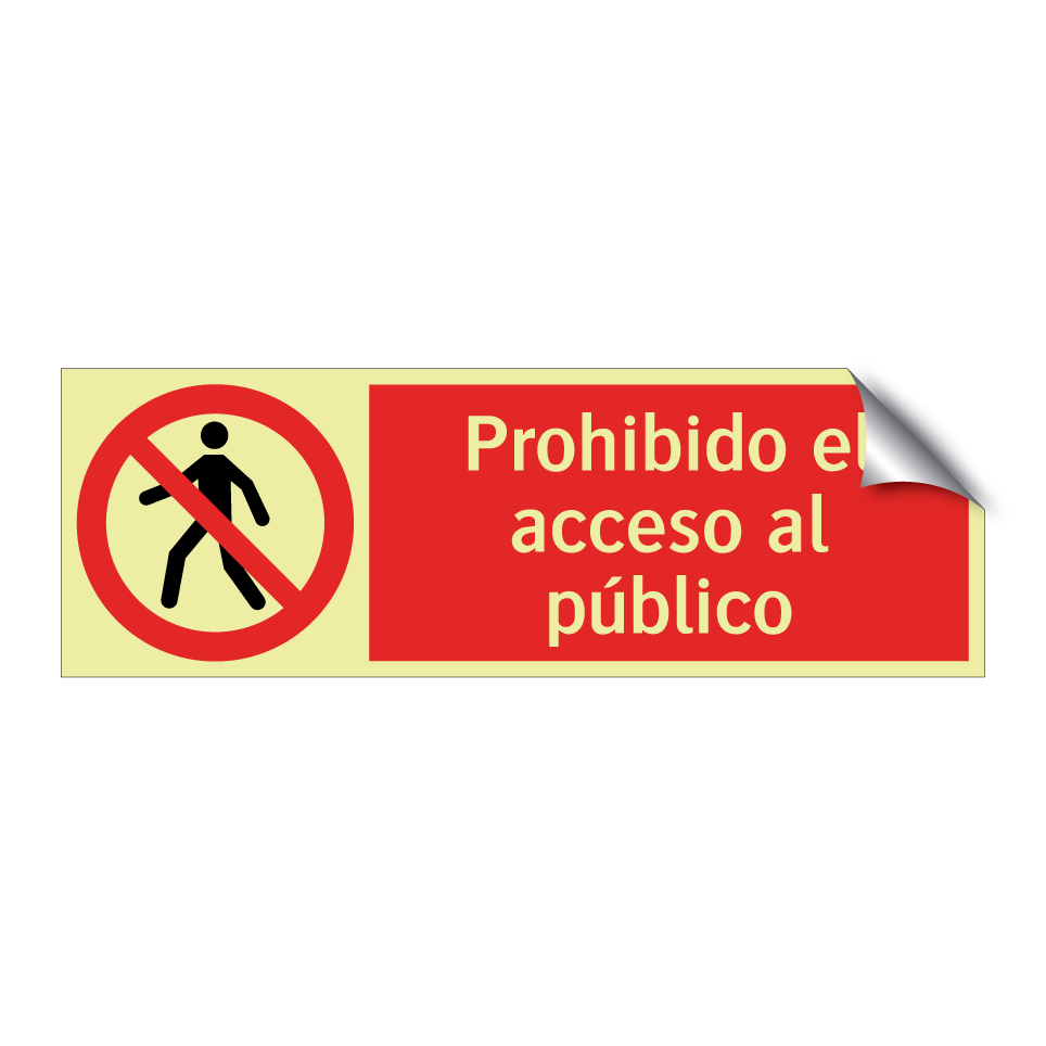 Prohibido el acceso al público