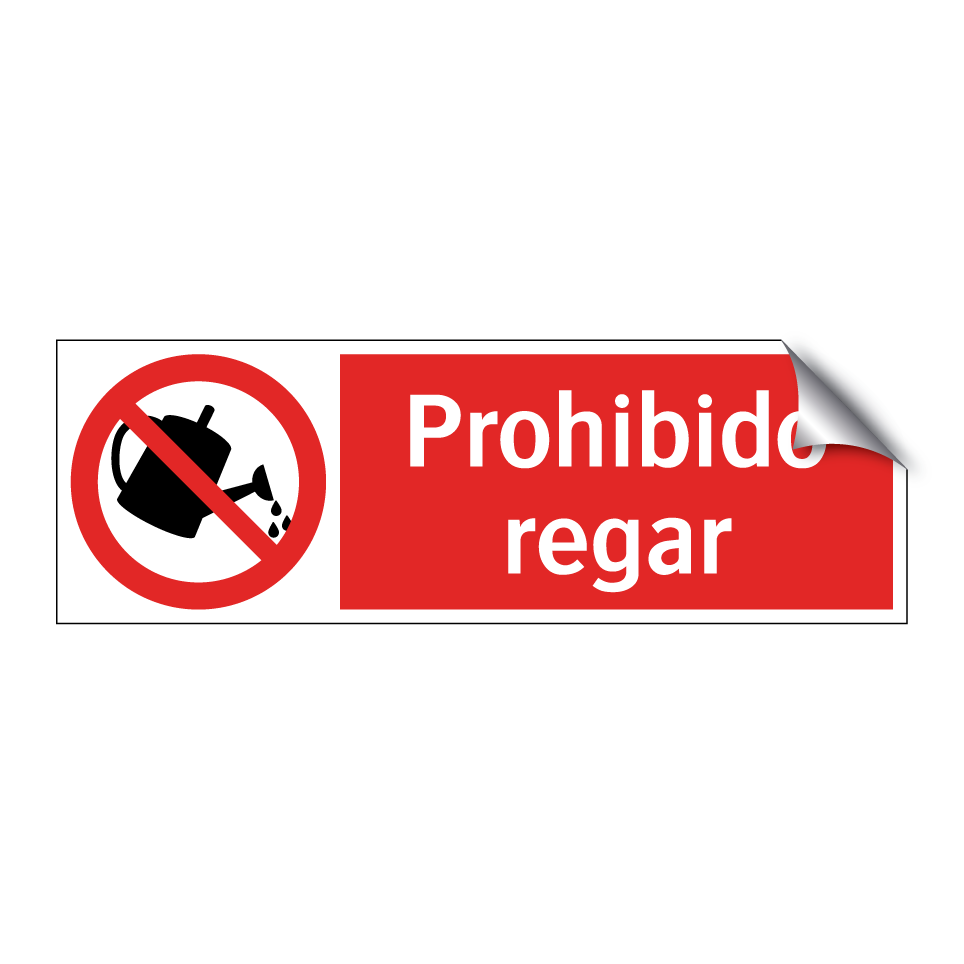 Prohibido regar
