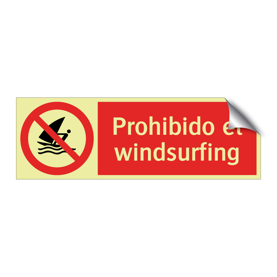 Prohibido el windsurfing