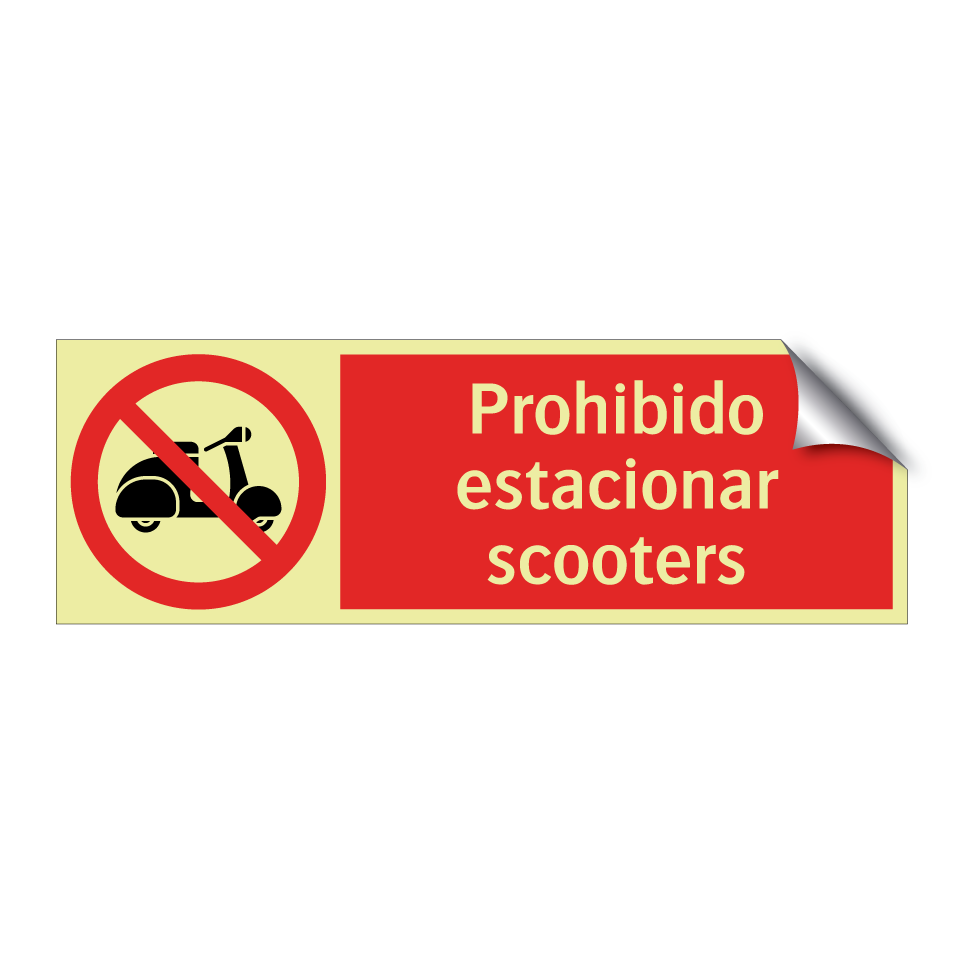 Prohibido estacionar scooters