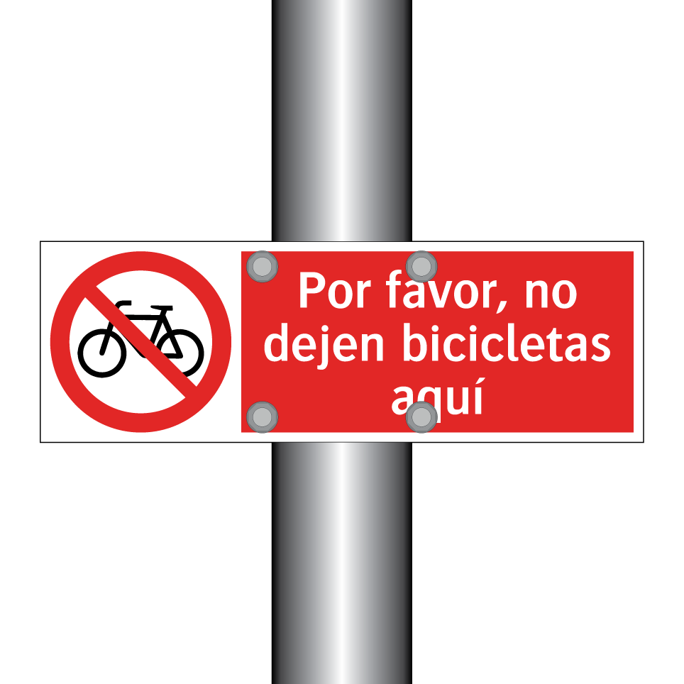 Por favor, no dejen bicicletas aquí