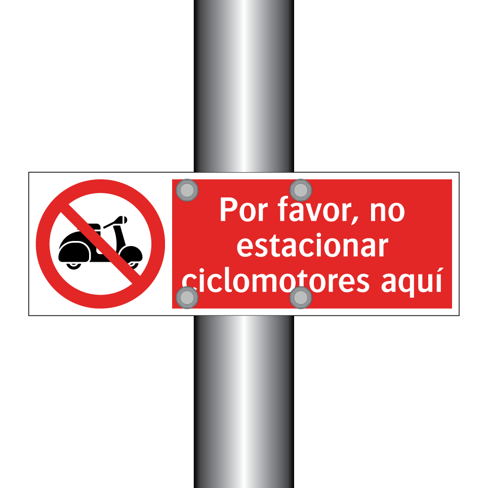 Por favor, no estacionar ciclomotores aquí