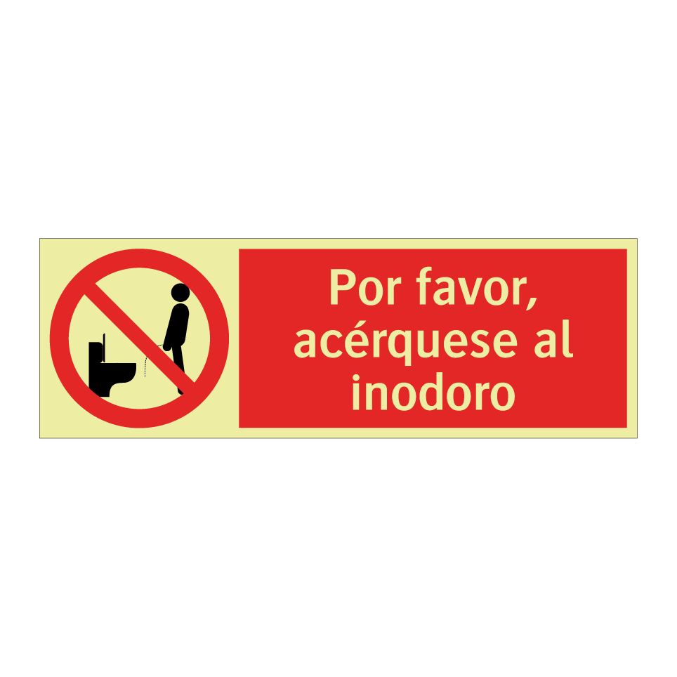 Por favor, acérquese al inodoro