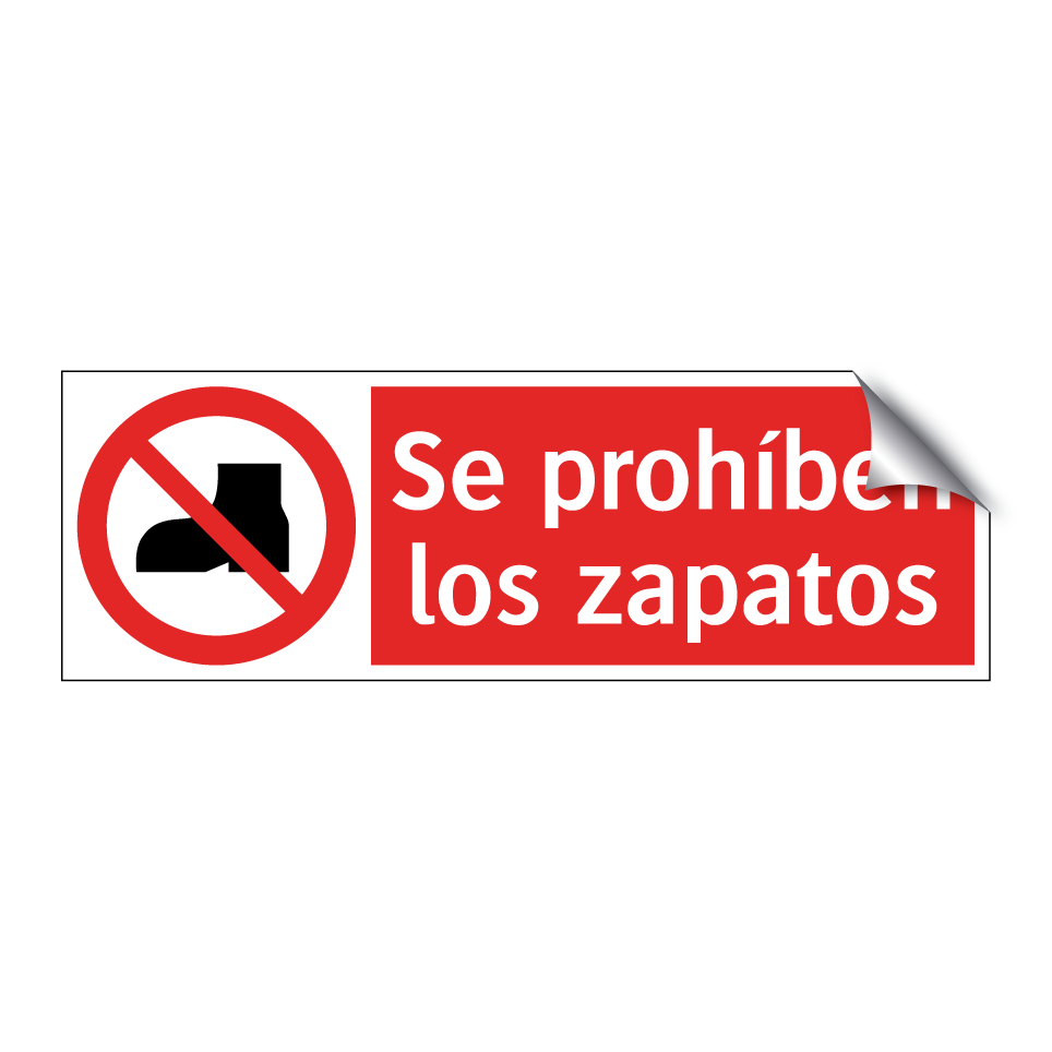 Se prohíben los zapatos