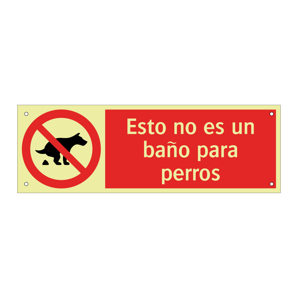 Esto no es un baño para perros