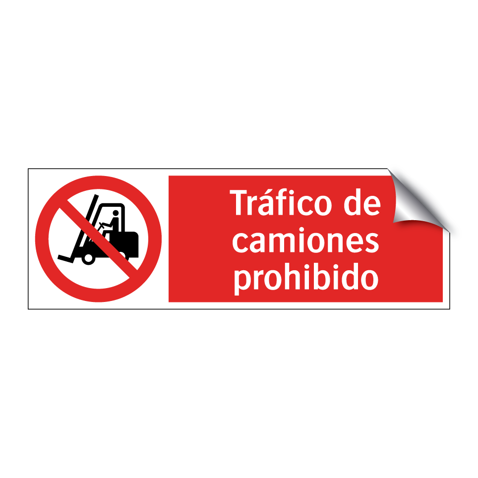 Tráfico de camiones prohibido