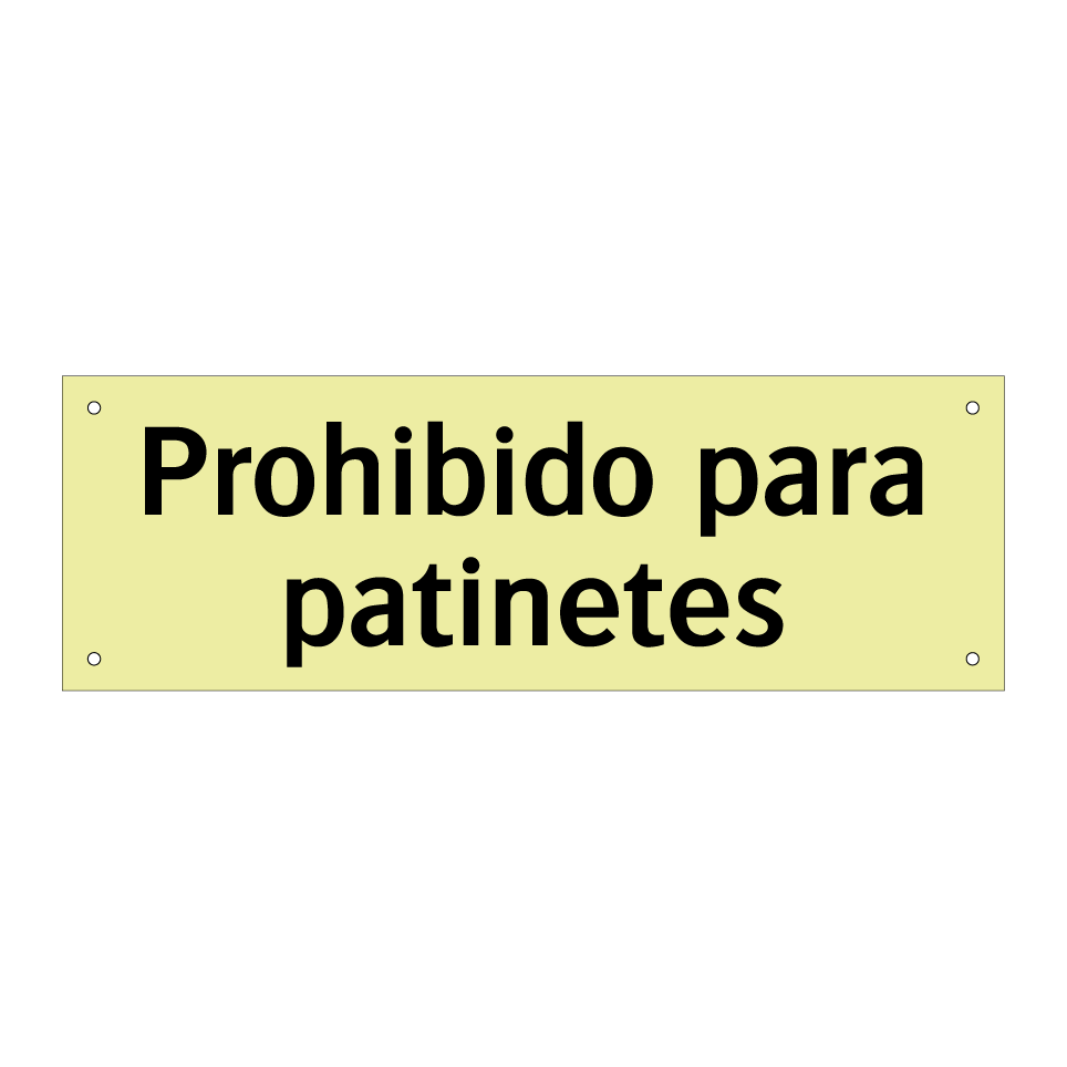 Prohibido para patinetes