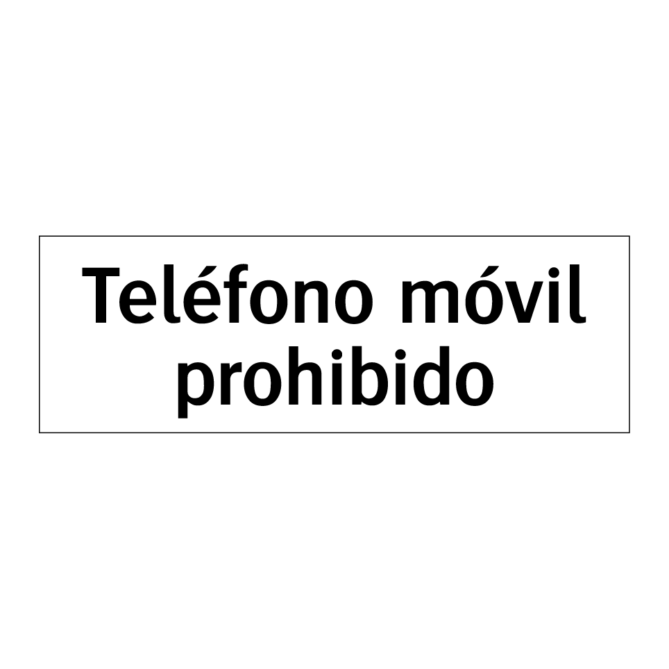 Teléfono móvil prohibido