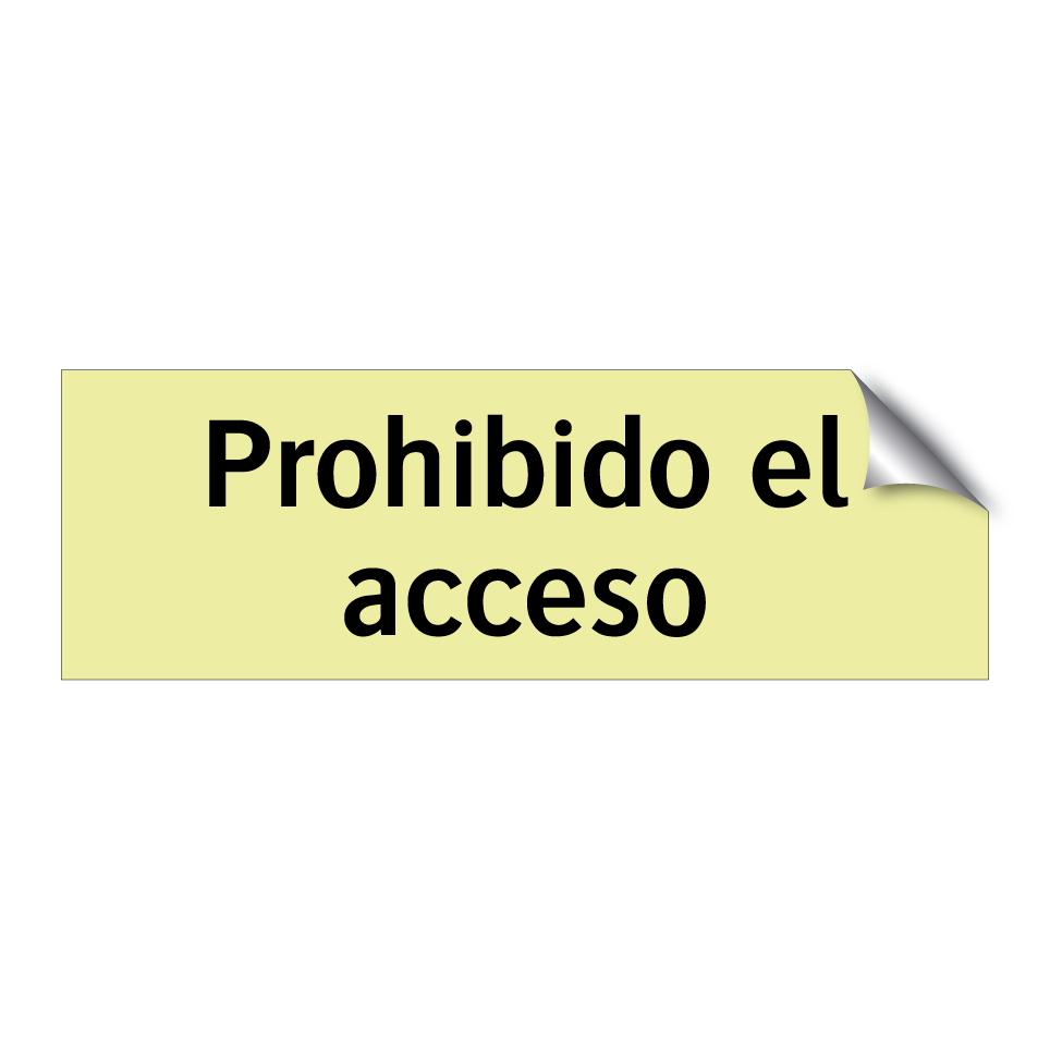 Prohibido el acceso
