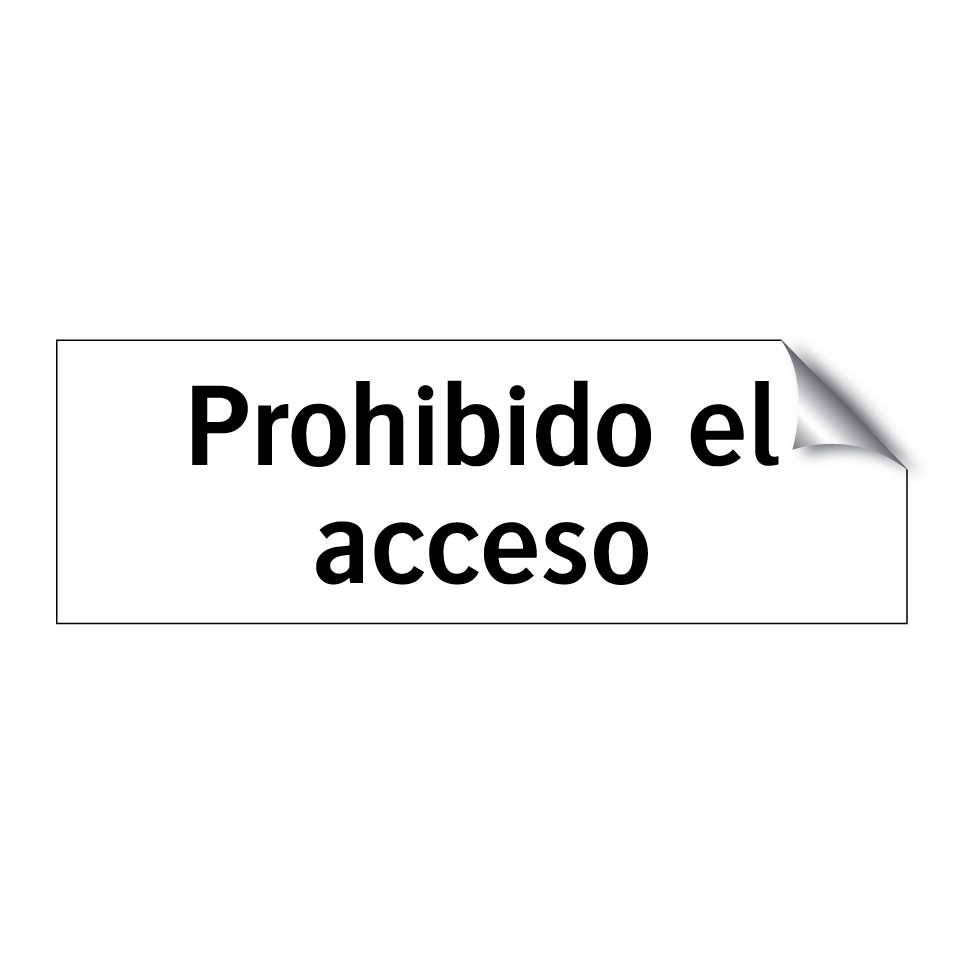 Prohibido el acceso