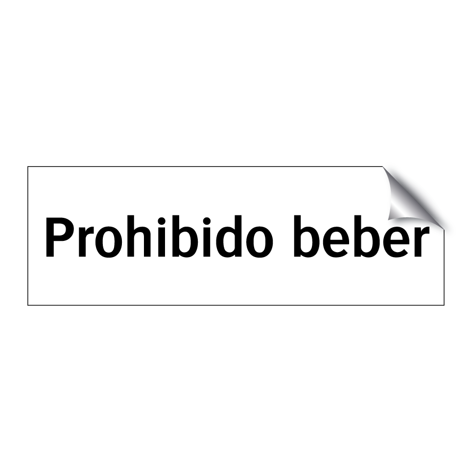 Prohibido beber