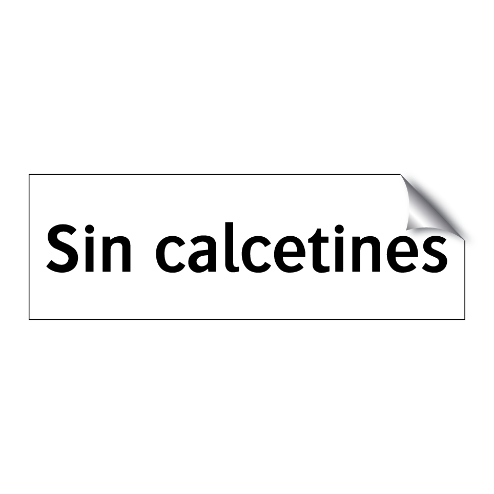 Sin calcetines