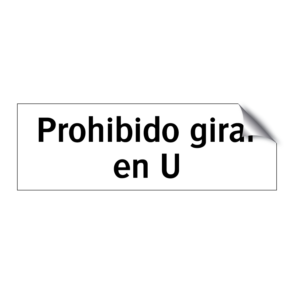 Prohibido girar en U