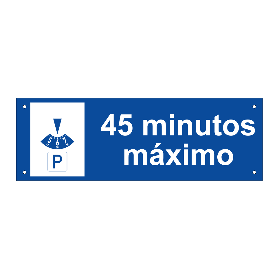 45 minutos máximo