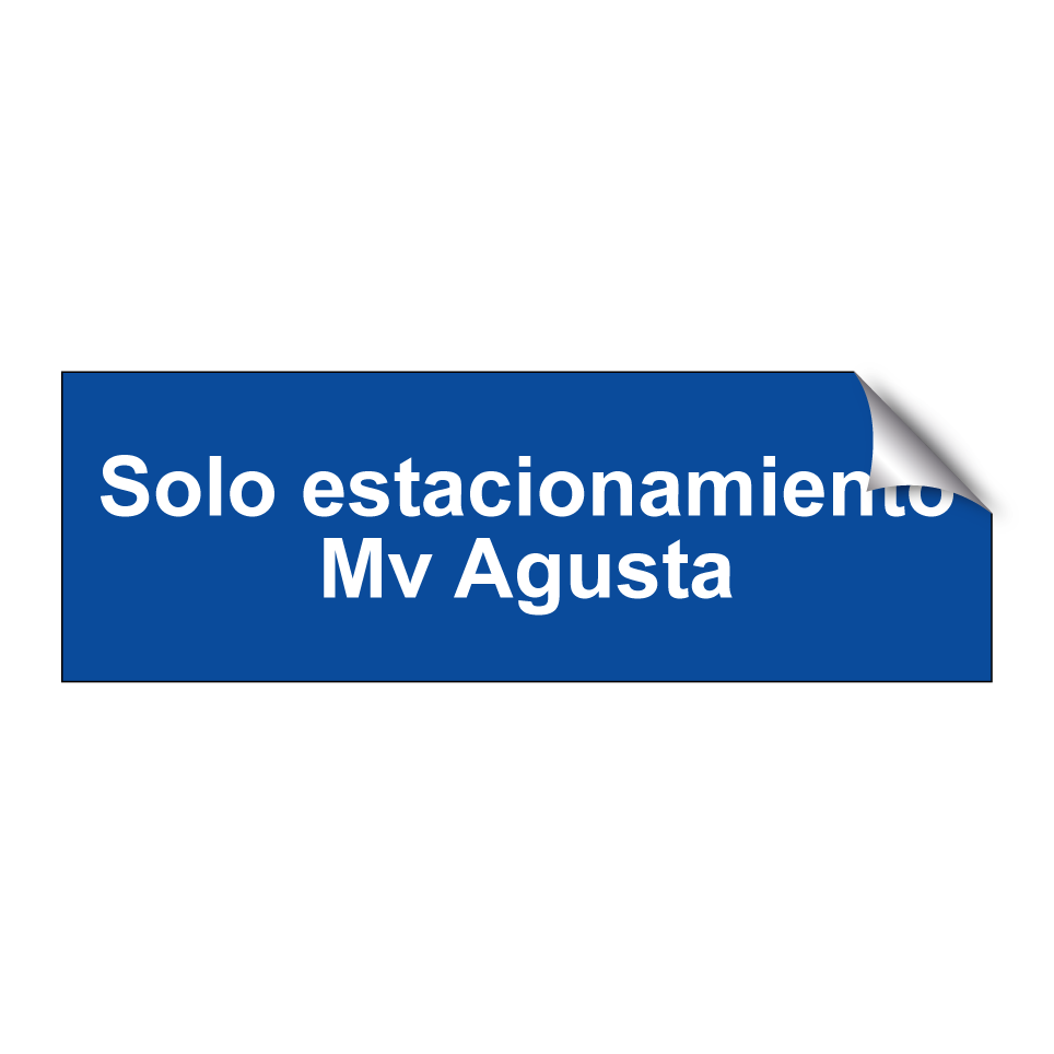 Solo estacionamiento Mv Agusta
