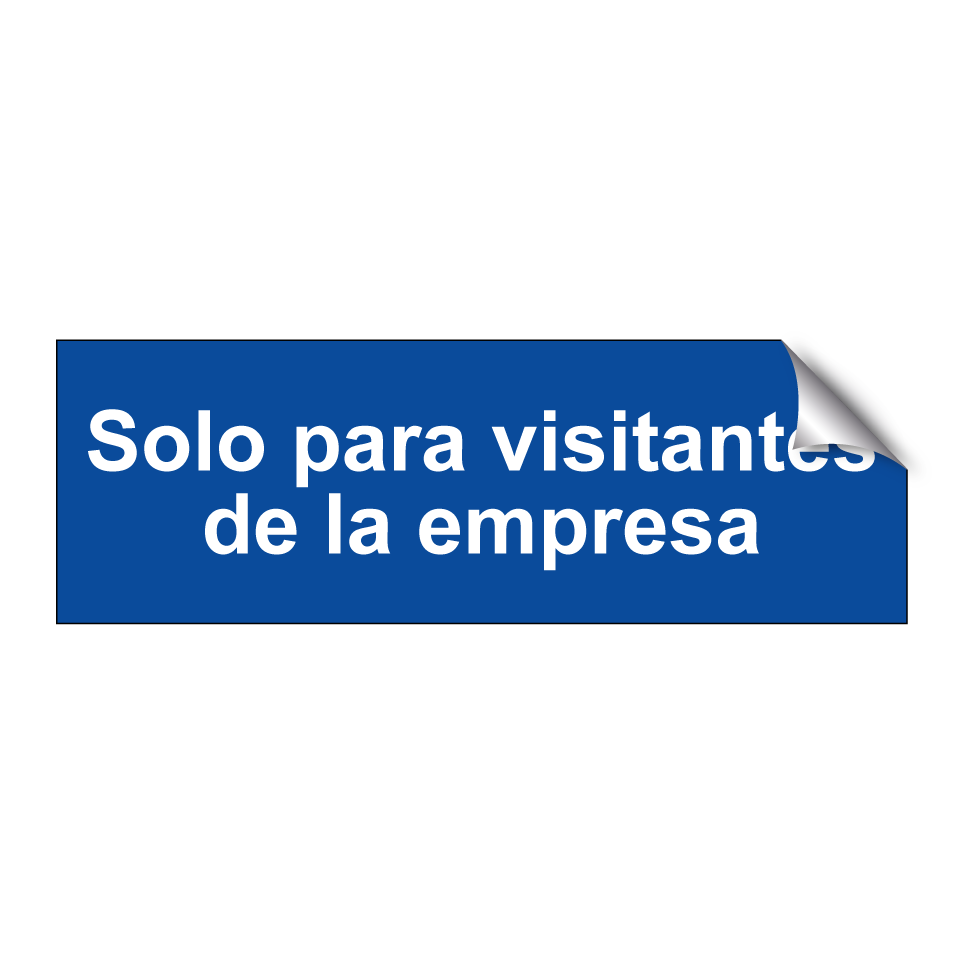 Solo para visitantes de la empresa