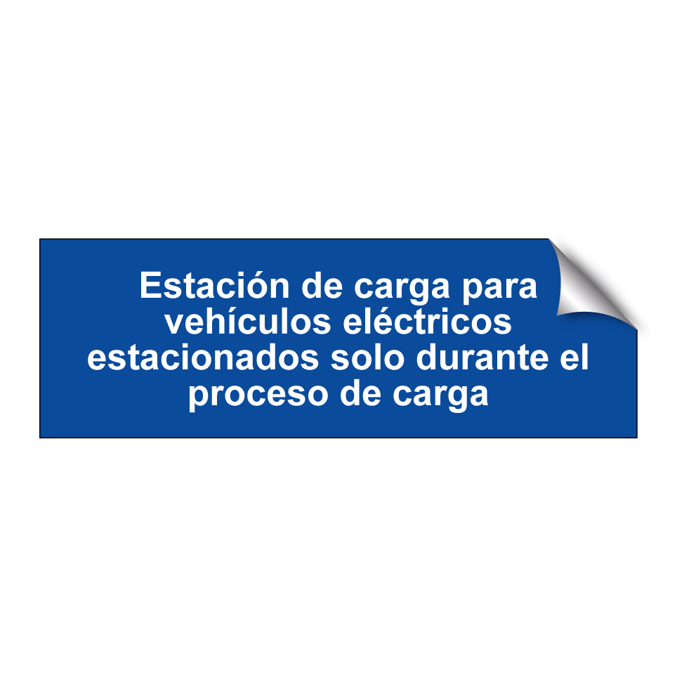 Estación de carga para vehículos eléctricos estacionados solo durante el proceso de carga