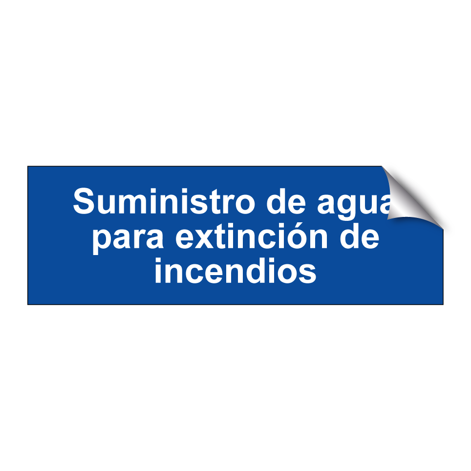 Suministro de agua para extinción de incendios