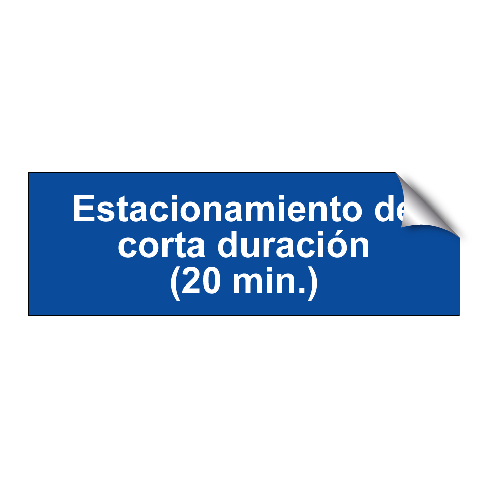 Estacionamiento de corta duración (20 min.)