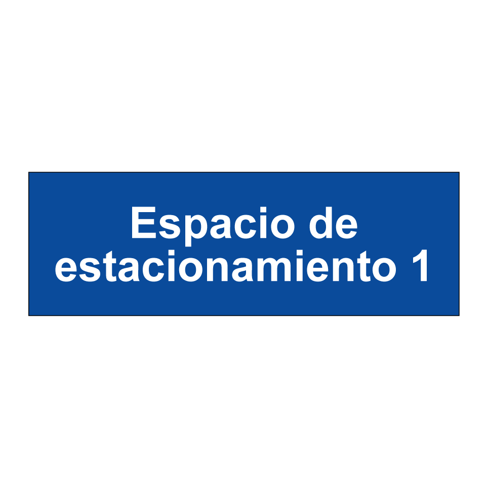 Espacio de estacionamiento 1