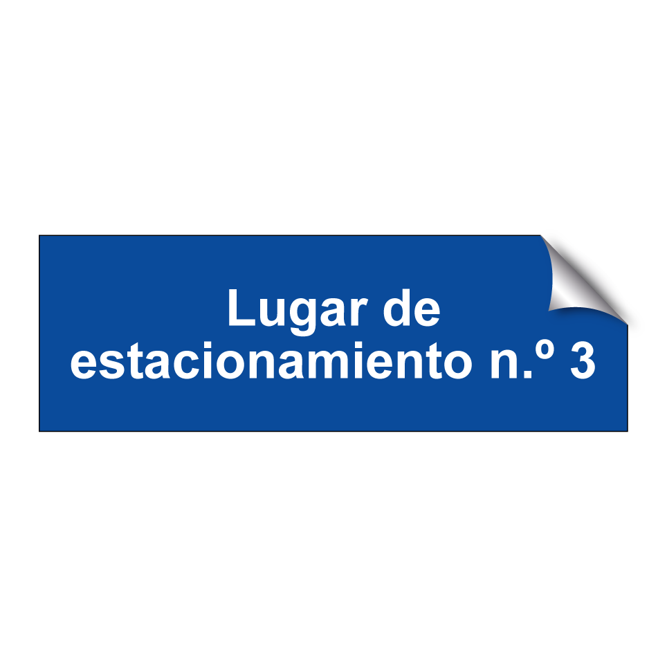 Lugar de estacionamiento No. 3