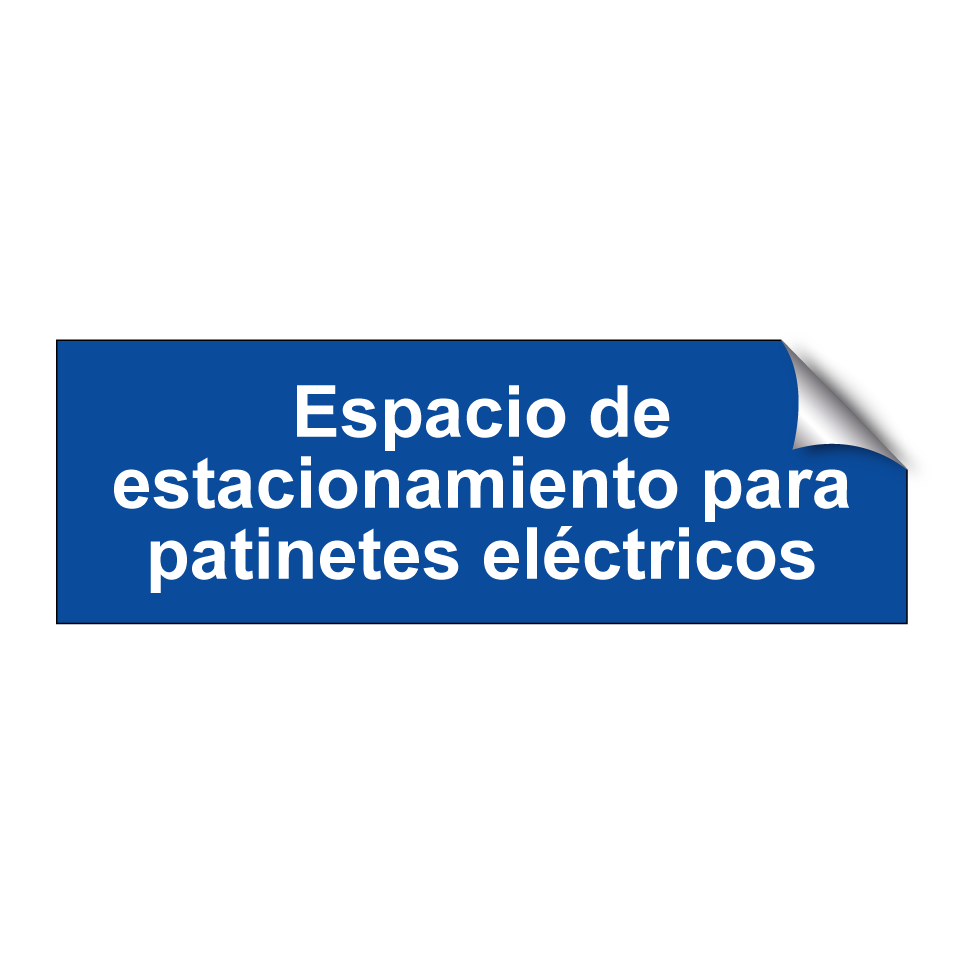Espacio de estacionamiento para patinetes eléctricos