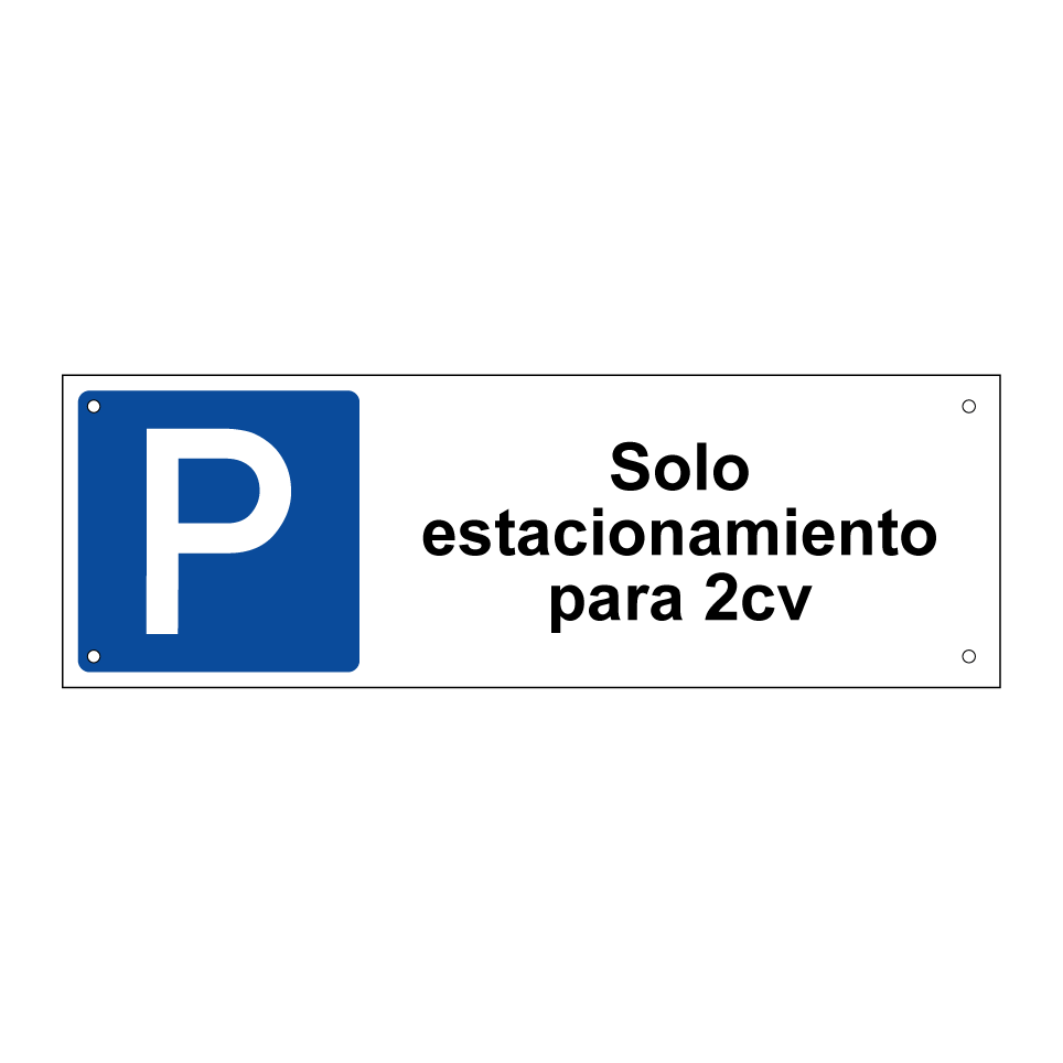 Solo estacionamiento para 2cv