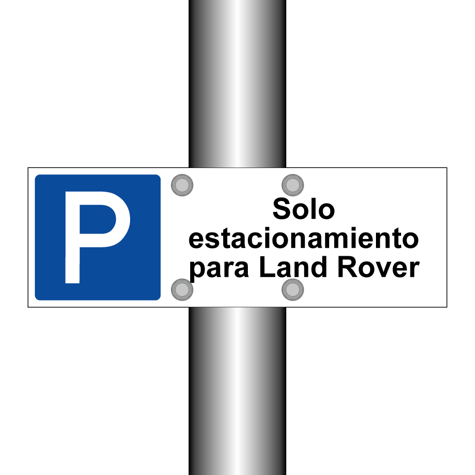 Solo estacionamiento para Land Rover