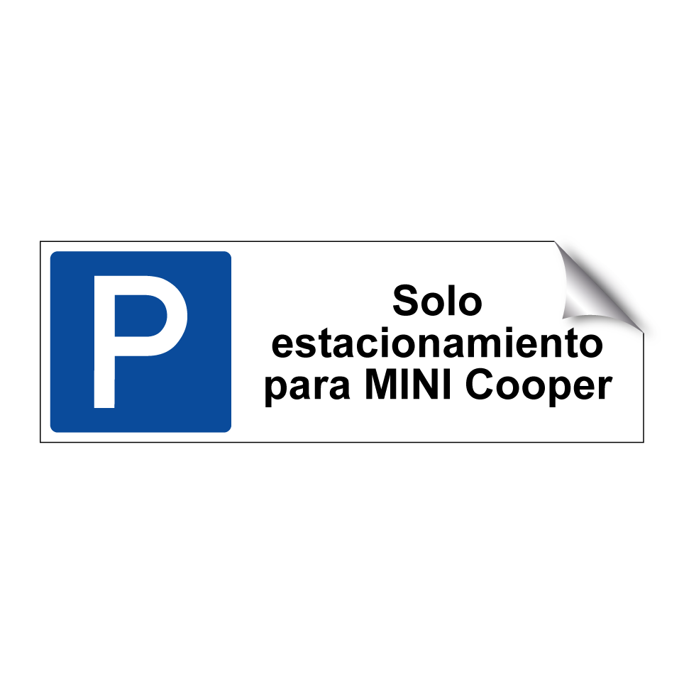 Solo estacionamiento para MINI Cooper