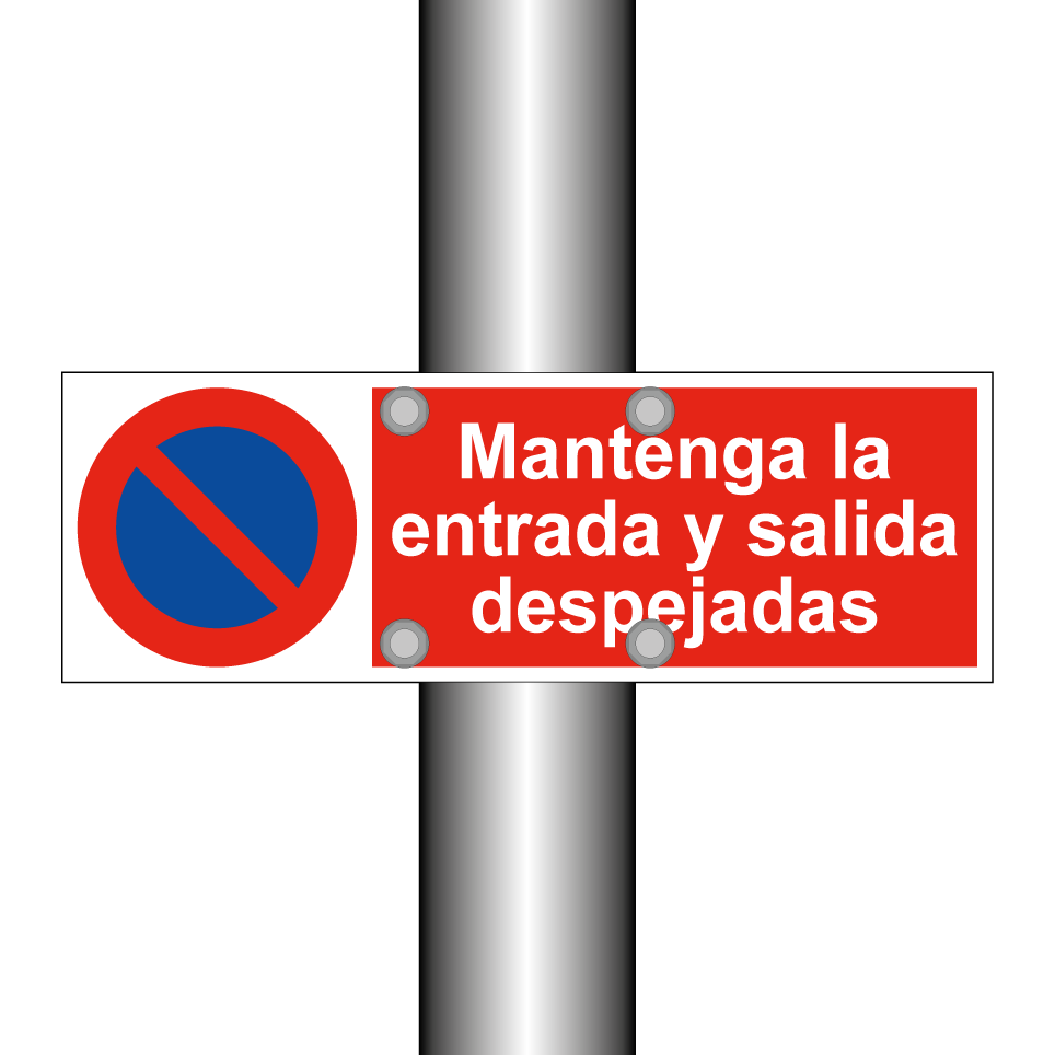 Mantenga la entrada y salida despejadas