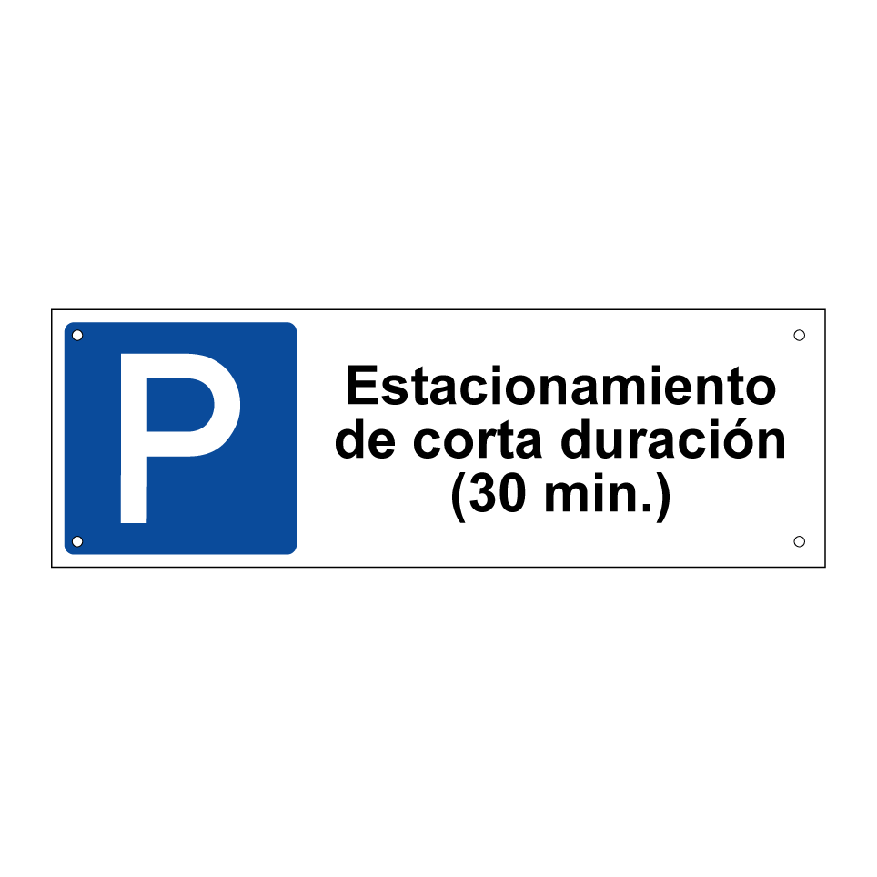 Estacionamiento de corta duración (30 min.)