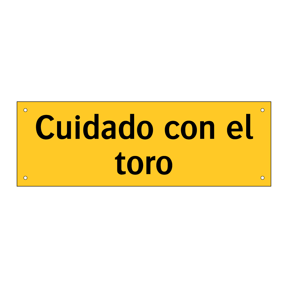 Cuidado con el toro