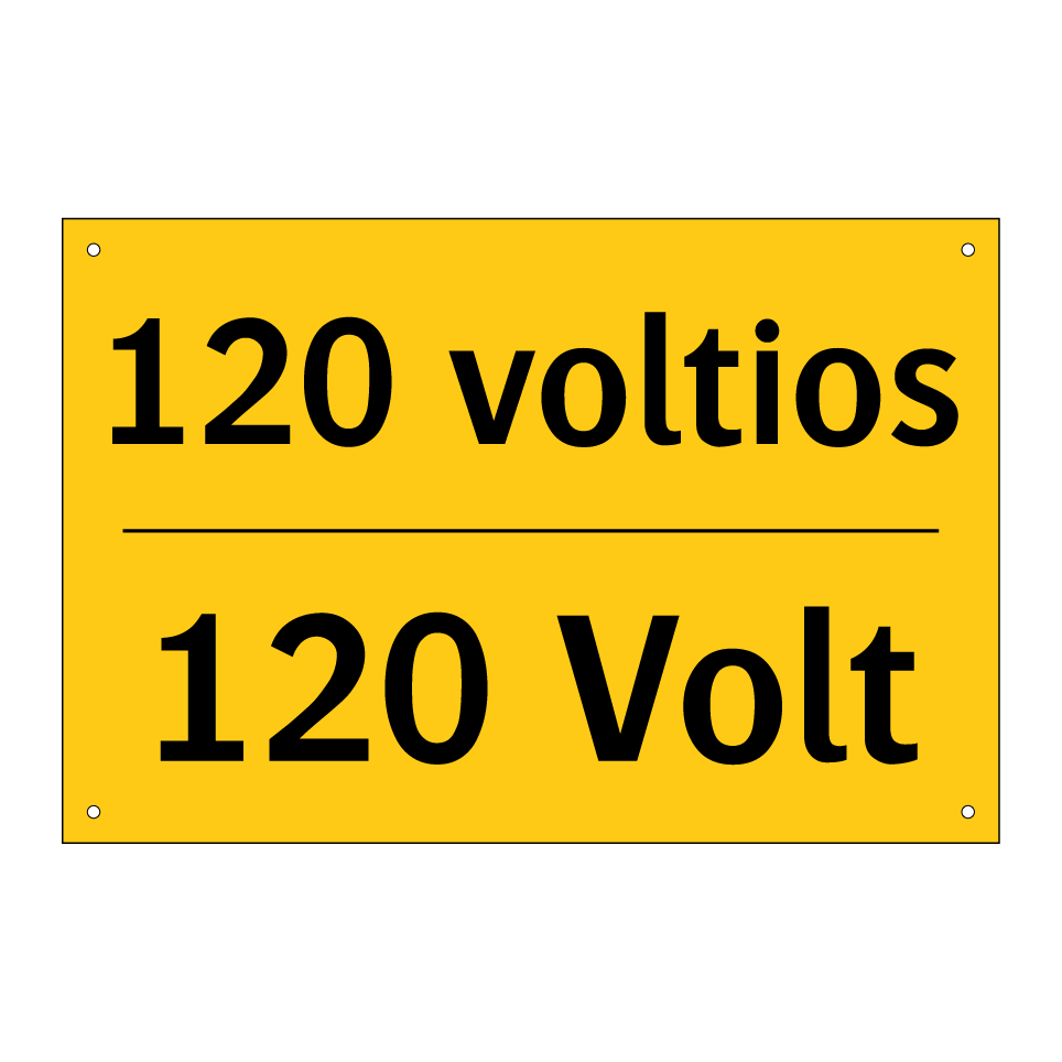 120 voltios - 120 Volt
