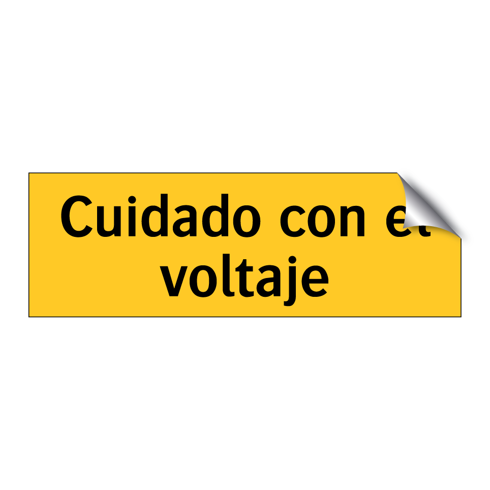 Cuidado con el voltaje