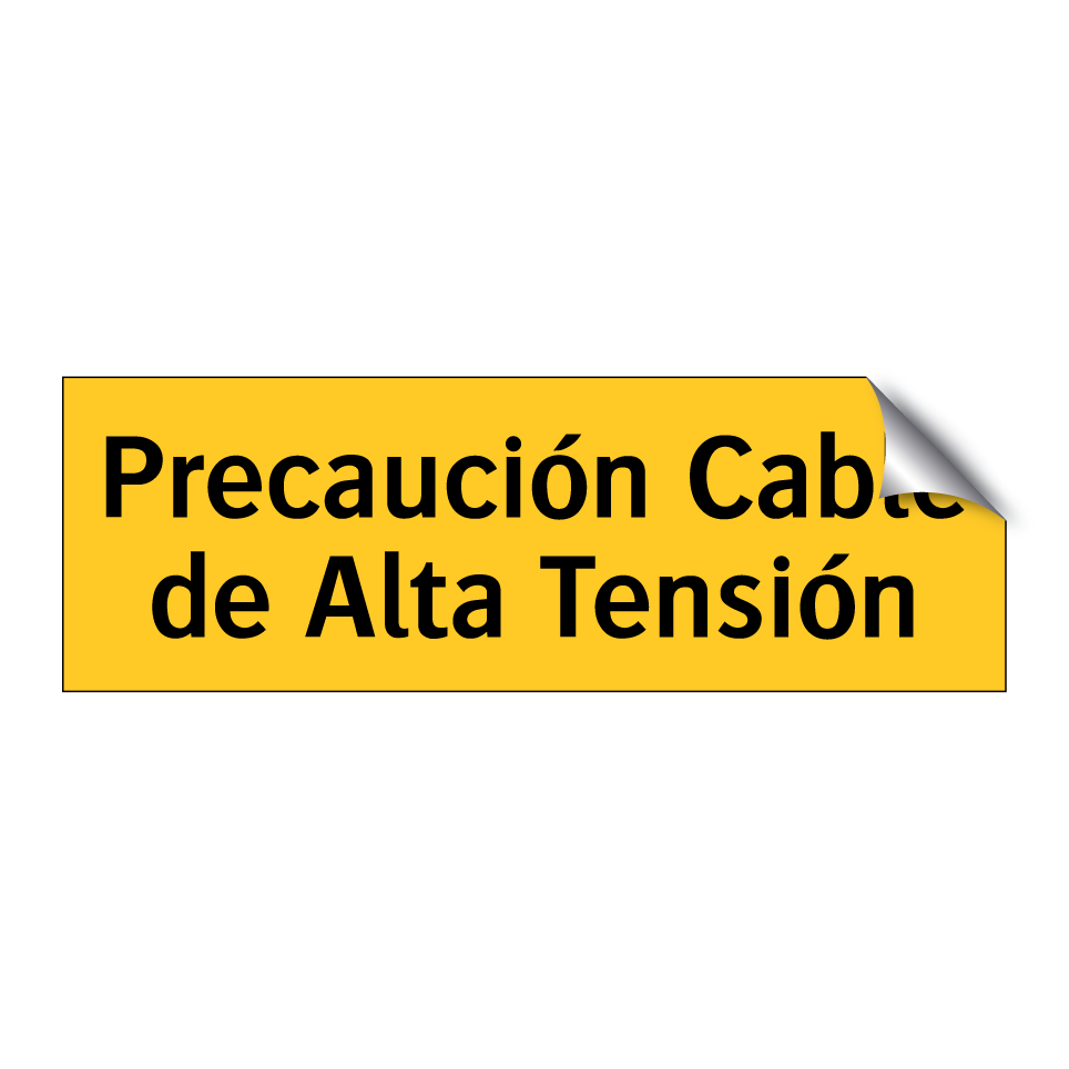 Precaución Cable de Alta Tensión