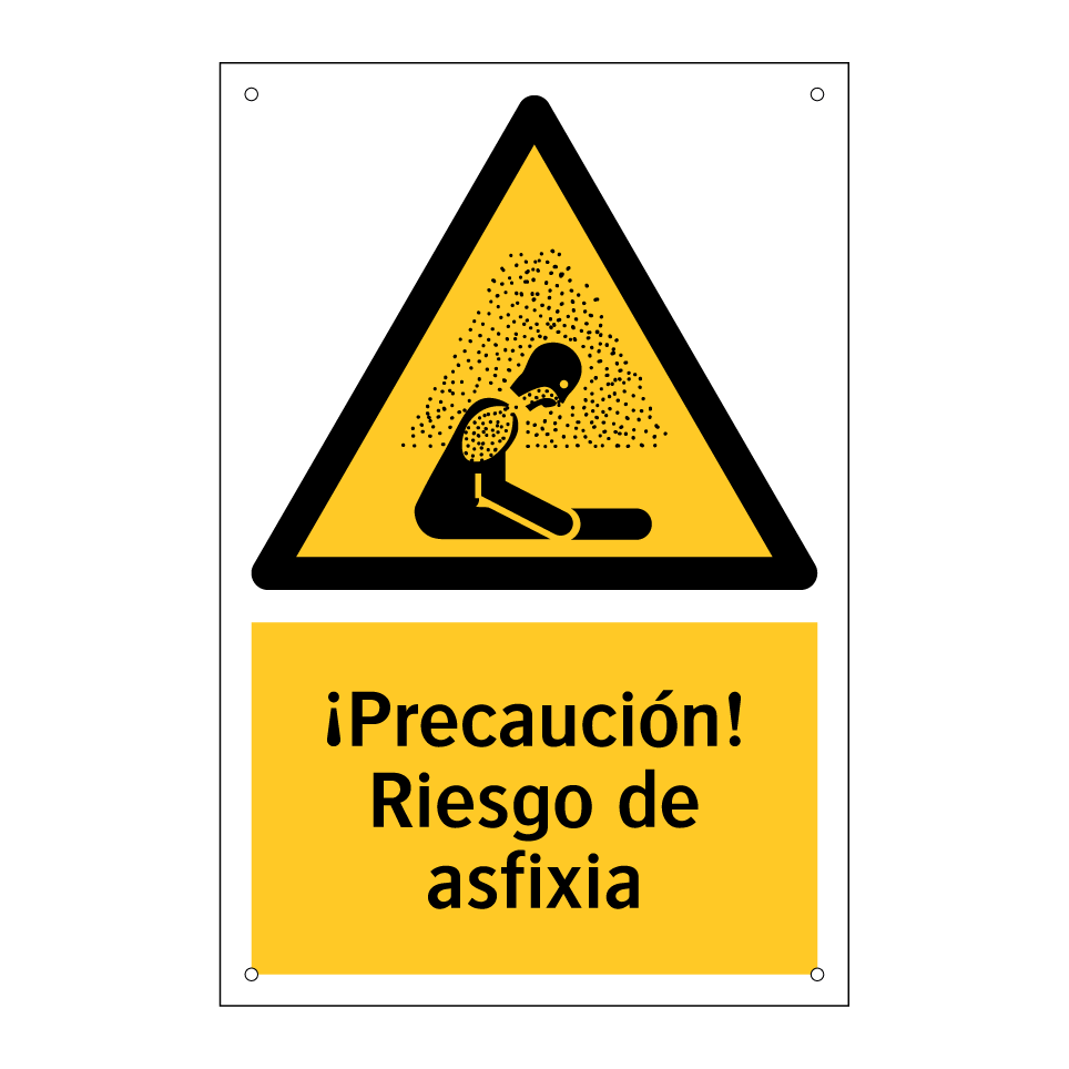 ¡Precaución! Riesgo de asfixia