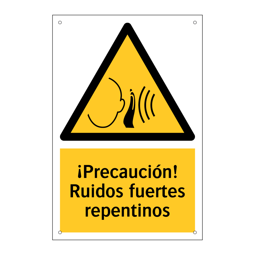 ¡Precaución! Ruidos fuertes repentinos