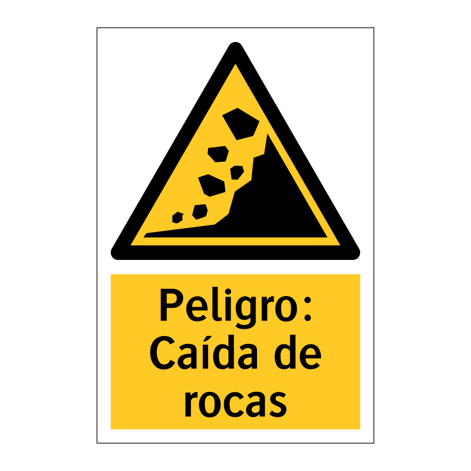 Peligro: Caída de rocas
