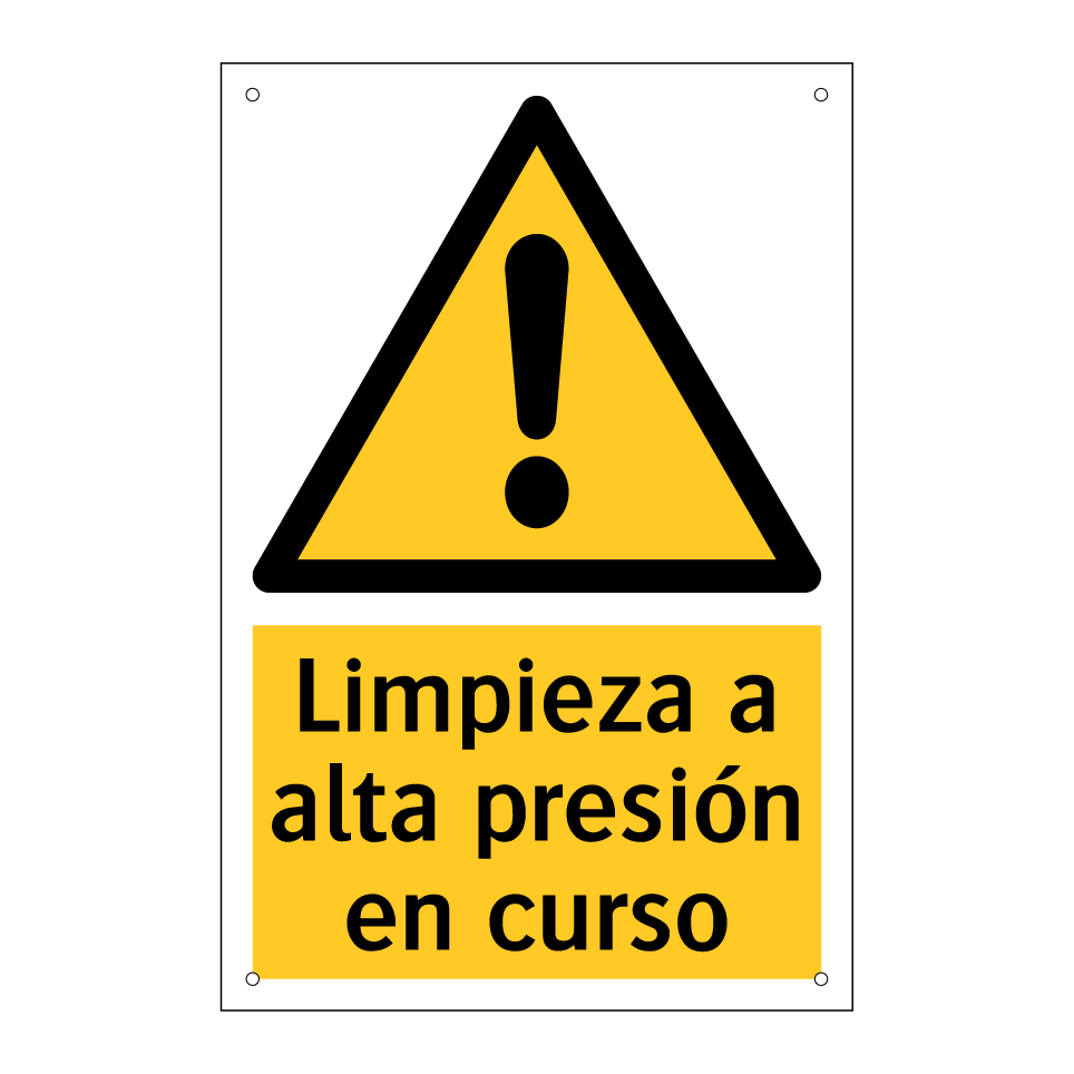 Limpieza a alta presión en curso