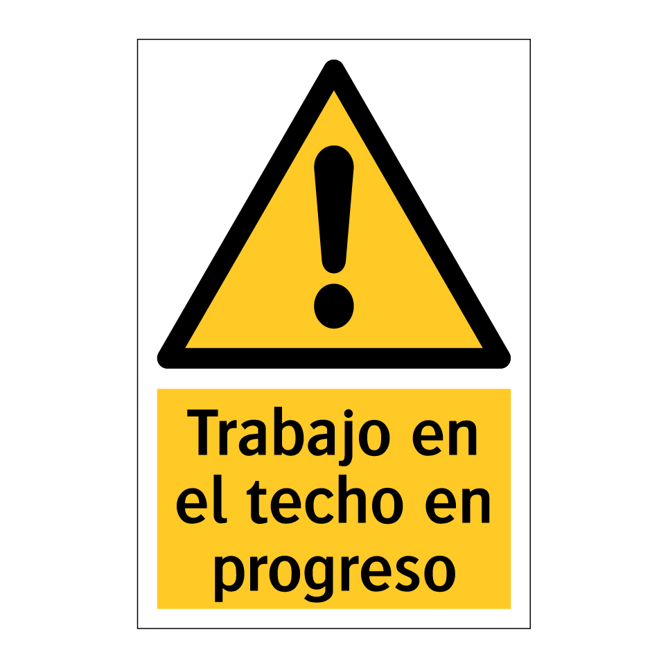 Trabajo en el techo en progreso