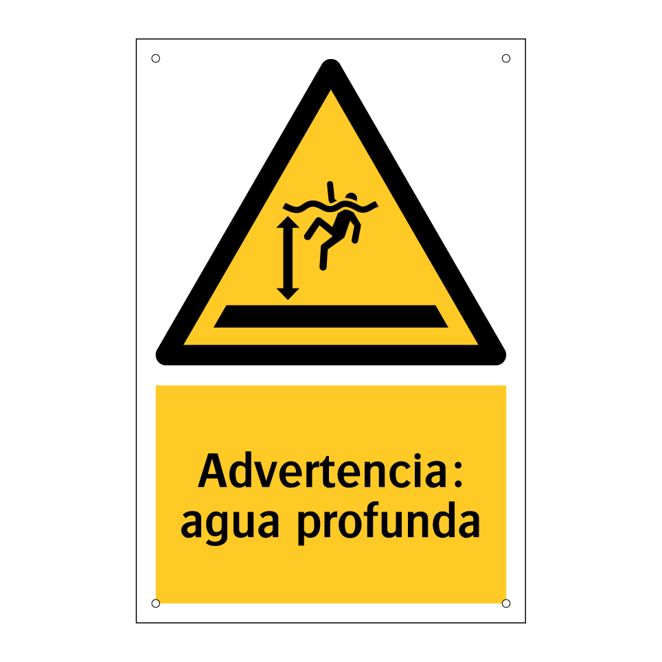 Advertencia: agua profunda