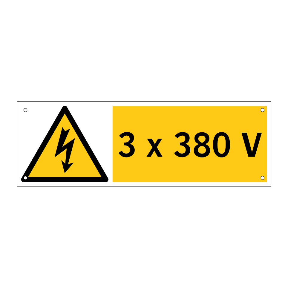 3 x 380 V