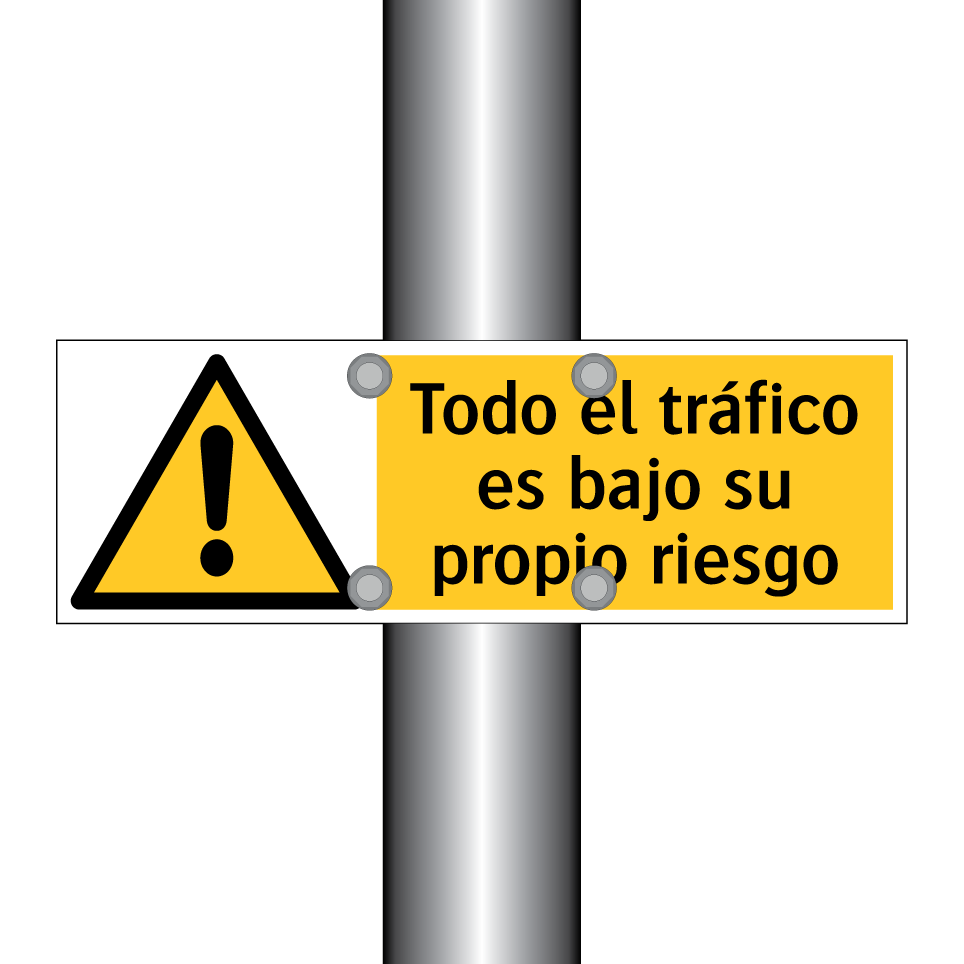 Todo el tráfico es bajo su propio riesgo