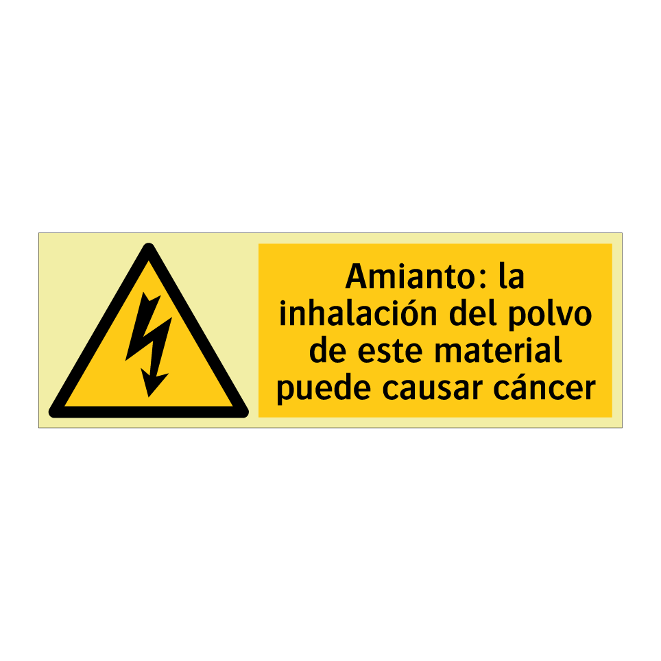 Amianto: la inhalación del polvo de este material puede causar cáncer