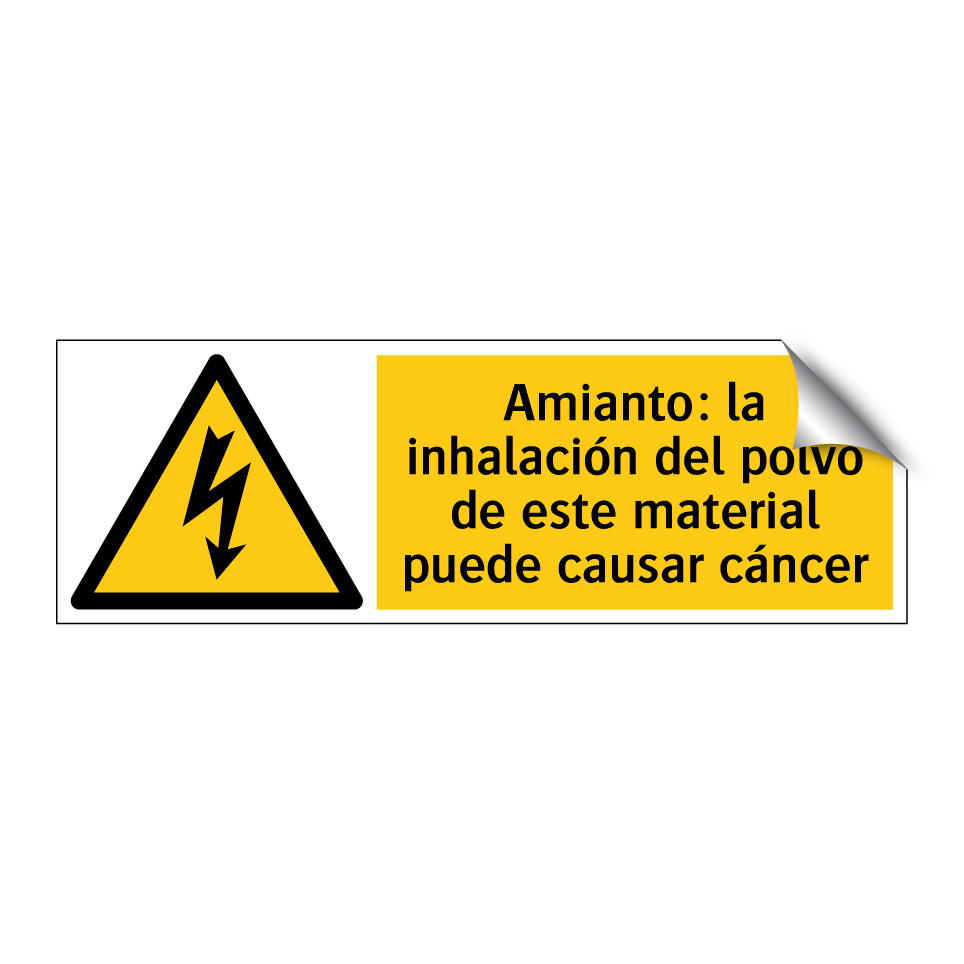 Amianto: la inhalación del polvo de este material puede causar cáncer