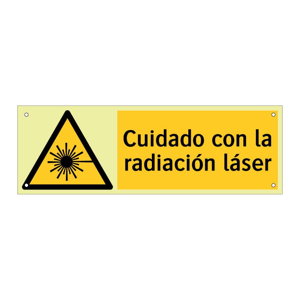 Cuidado con la radiación láser