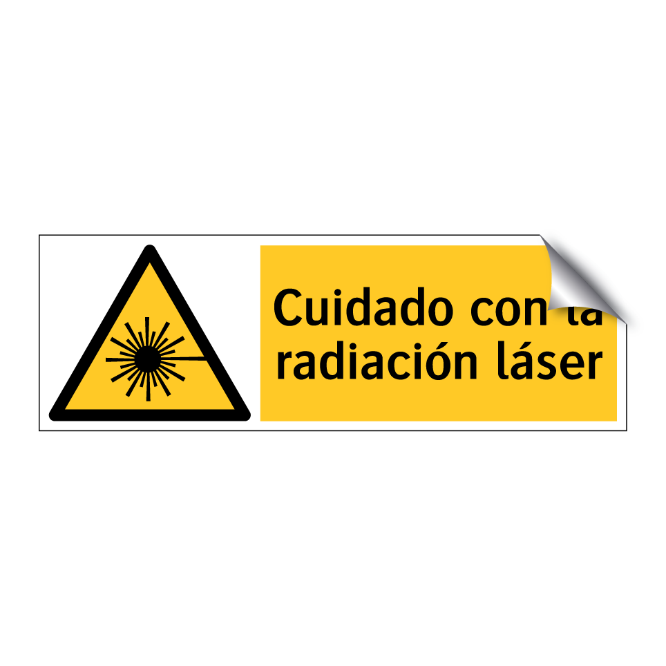 Cuidado con la radiación láser